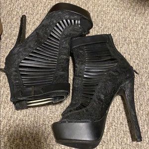 Black stiletto heels